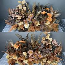 High-end autumn retro flower simulation simulation silk flower decoration flower decoration flower roadway flower flower flower flower