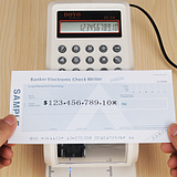 English Check Printer Hong Kong Malaysia Singapore Euro US Dollar Multi-country check typewriter Small