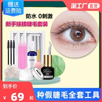 Beginners eyes graft eyelash suit yourself to pick up the natural simulation ultra soft Dairy False Eyelash Complete tool