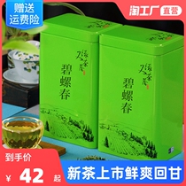 Biluochun tea green tea 2021 new tea strong flavor authentic Ming before bulk Maojian fried green spring tea 250g canned