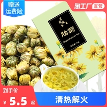 Chrysanthemum tea Tongxiang chrysanthemum King flower tea to fire down the fire