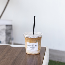 Net Red Ins Wind Disposable Ice Grab Iron Coffee Cup With Cover Plastic Transparent Peet Cold Drinks Cups Milk Tea Straw Cup