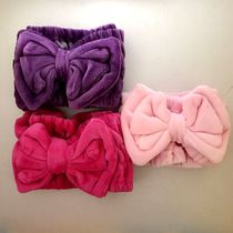 Korean hair band wash face mask wash makeup makeup bow cute headgear tie hair hoop