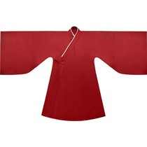 Watch Empty Mountain Hanfu Robe Round Collar Robe Lining Gown Lining Clothes Straight Up Straight Up Straight To The Men And Women In The Four Seasons