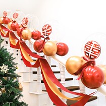 Staircase Decoration Wedding Armrest Laflower Romantic Balloon Placement Creative Suit Wedding Wedding Supplies Wedding house Decoration