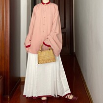 Home Spring Collection Standout with a large discharge volume upright collar to a short padded jacket heterochromatic collar heterochromatic cuffs double-layered hanfu womens clothing spring