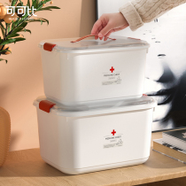 Medicine box Family pack Household large-capacity multi-layer medicine box Company emergency medical care storage grid medicine small medicine box