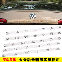 Volkswagen with letter car stickers Maiteng Speed Teng Lingdu Longyi Baolai Passat CC Tiguan L Probe Yue modified tail standard