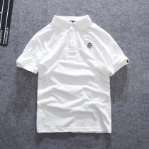 Tide brand mens summer short-sleeved lapel cotton small fresh POLO shirt T-shirt