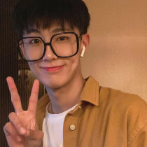 Black large frame anti-radiation glasses men's anti-blue eye protection Korean wave retro art glasses frame women's big face slim