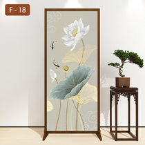 New Chinese screen porch bedroom home partition wall living room shielding solid wood decoration office toilet