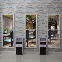 Hairdressing mirror table Barber shop special mirror hair salon mirror floor mirror single-sided mirror frame makeup mirror mirror fitting mirror