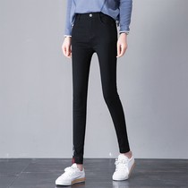 Black leggings womens outer wear autumn 2021 new all-around high waist tight slim small feet pencil pants