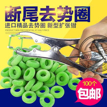 New type of veterinary tail-Breaker 1 with fine tail-breaking rubber ring 100 without blood-free castration