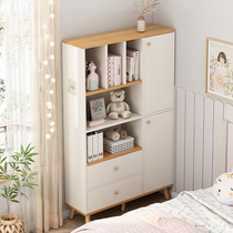 Bookcase containing cabinet integrated bedroom small bookshelf shelf floor leaning against wall living room with door cabinet locker for home