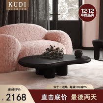 Designer Nordic ins furniture Middle ancient Wagi Feng Net Red personality homestay cloud glass fiber reinforced plastic household coffee table