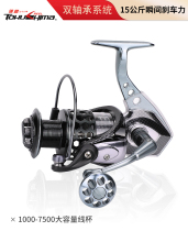 Tokushima Fishing Wheel HK Second-generation Fish Wire Spinning Wheel Full Metal Anti-Sea Water 18 Shaft Far Throw Road Subwheel Sea Fishing Wheel Slant