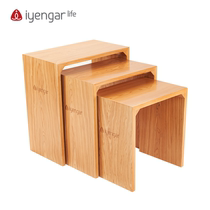 Iyengar Life Yoga Auxiliary Plough Box Solid Wooden Reinforced Edition Open Shoulder Right Angle Box Stool Boutique