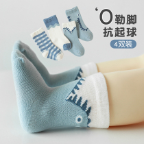 Baby socks spring and autumn thin cotton 0-6 months new birth baby baby boneless middle stockings