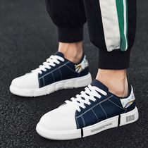  Winter low-top fashion Korean trendy shoes all black and white cotton shoes mens shoes sports casual shoes pure black canvas shoes