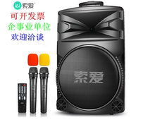 SOAI a89wm 12 inch home KTV singing rod sound square dance speaker rod Bluetooth dual microphone