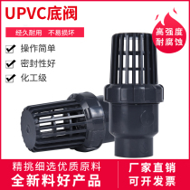 PVC spherical bottom valve plastic check ball valve socket check valve chemical grade acid and alkali resistant DN20-100