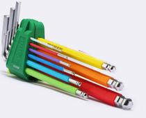 Shida Rainbow Series 9 Extra Long Ball Head Allen Wrench Set 09101CH