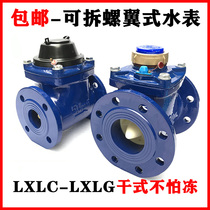 Ningbo dry detachable screw flange water meter LXLC G antifreeze hot and cold water meter tap water Digital DN5080