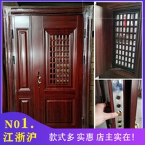 Child and mother door anti-theft door entry door entry door ventilation and breathable belt mesh door middle door zinc alloy grade A household