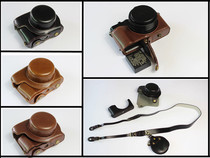 Suitable for Panasonic lx100ii camera bag leather case lx100m2 cover cover camera bag base opening