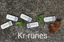 Spot Ogan Tree RUNE Bone Tablet Temple Celtic Letter Tarot Crystal Ball RUNE