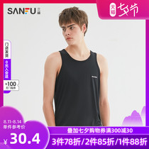 Sanfu mens summer trend English mesh vest comfortable fashion sports style inner ride men 441740