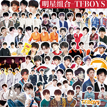 Hand ledger sticker TFBOYS Wang Junkai Easy to close one thousand Seal Wang Yuan Peripheral Star Album Decorate A Character Collage