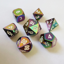 Metal multi-faceted dice COC board game running group TRPG suludo face Dragon and Dragon DND color