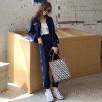 European Station Leisure Sports Suit Women Fashion Foreign Air 2022 New Spring Autumn Winter Looser Big Code Two Sets