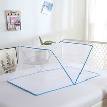 Adult mosquito net folding bed frame sofa bed student-free children bottomless kindergarten bed open in one second