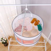 Clothes net household artifact drying wool sweater tiled clothes rack clothes basket net pocket underwear sweater drying double layer