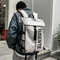 Shoulder bag Mens trendy brand large capacity outdoor sports basketball bag Campus student school bag Multi-functional travel backpack
