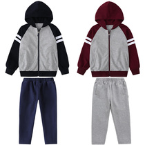 Primary and secondary school uniforms college style British style cotton spring and autumn school uniforms sportswear kindergarten uniforms