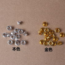 Special price corns silver aluminum hollow rivet flower buckle air button eye buckle handbag file bag air eye aluminum