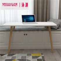 Nordic bay window artifact table Small apartment computer table Bedroom Balcony desk Long and short legs extension table Simple and modern