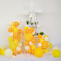 Balloon grid birthday scene layout net red shop simple window props ornaments clothing photo area decoration