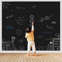 Removable home instructor whiteboard wall sticker wallpaper self-adhesive thickened blackboard sticker rewritable children graffiti