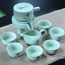 Complete set of simple automatic tea set anti-hot creative kung fu tea set whole set of tea retro design office home