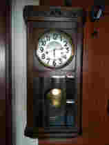 German Treasure Star five-tone old wall clock Mechanical clock Western old watch antique clock