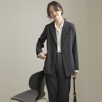 Positive Dress Women Suit Spring Autumn Leisure Senior Feel Professional Dress Temperament College Student Interview Little Suit Jacket Little Guy