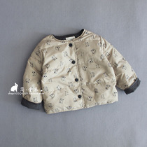 20 years of winter new childrens Korean white duck down baby coat casual cartoon thin down coat down jacket liner