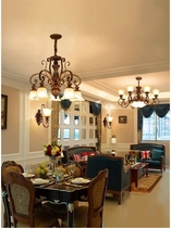 American Living Room Chandelier Countryside Style Retro Duplex Atmospheric Chandelier Lavish Minima Eu Style Bedroom Dining lamps