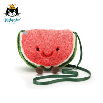 British jellycat cute children Amuseable Watermelon net red crossbody bag Plush Crossbody bag