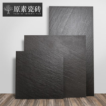  6001200 Slate plus black all-body brick Ceramic tile Restaurant non-slip brick Courtyard garage floor tile wear-resistant engineering large board